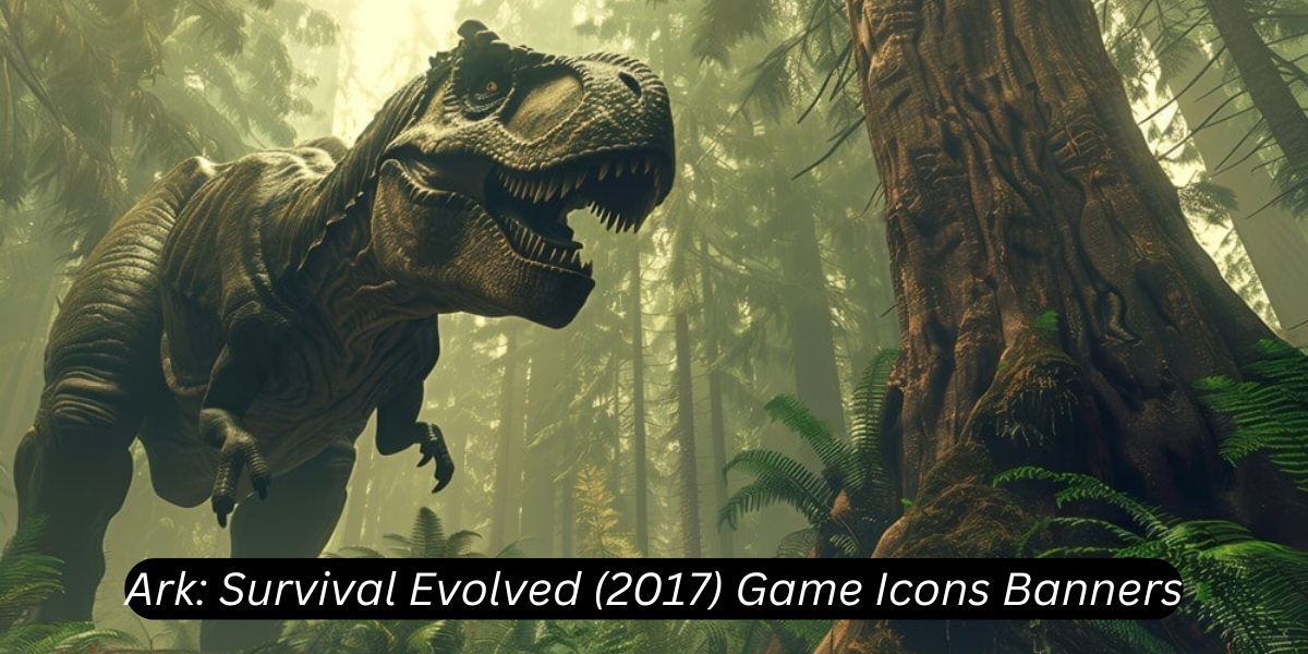 ark: survival evolved (2017) game icons banners