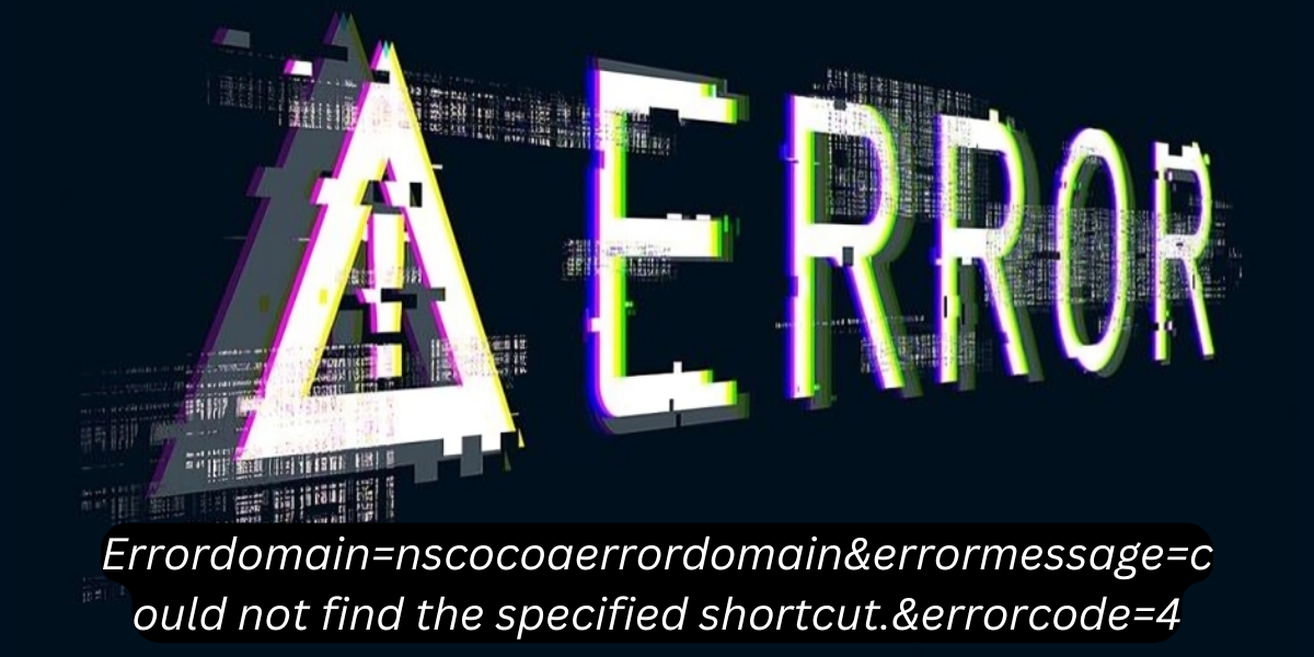 errordomain=nscocoaerrordomain&errormessage=could not find the specified shortcut.&errorcode=4